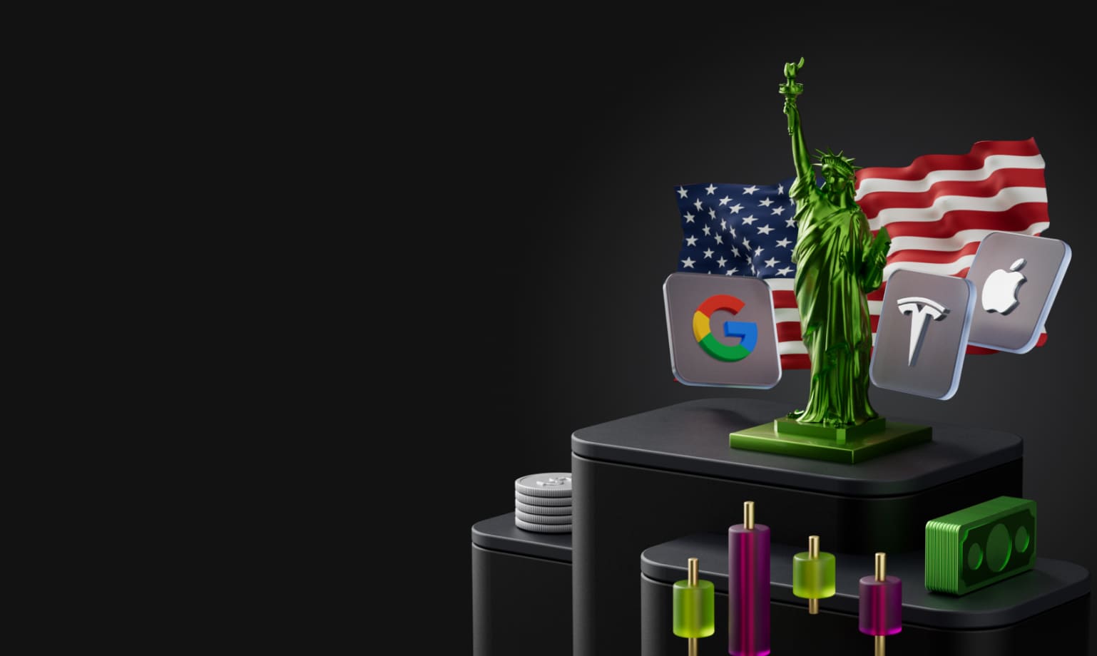 Торгуйте CFD на акции США